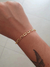 Pulseira elos quadrados - ouro - comprar online