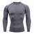 Imagem do Camiseta de mangas compridas masculina fitness camiseta esportiva ginásio corri