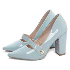Sapato Scarpin Azul Torricella (65-13D) - Calçados de Mulher - Qualidade e Promoções