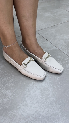 Mocassim Sabrina Off white - comprar online