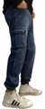 Jogger Cargo Denim Deep Blue