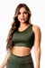 Top Fitness Academia Verde Militar Basic Regata Cropped | REF: SV37