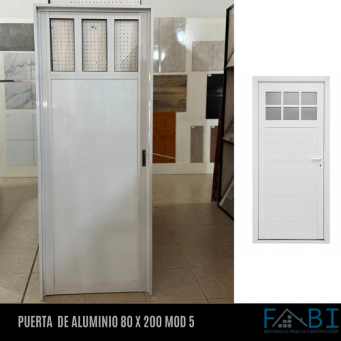PUERTA DE ALUMINIO MOD 5