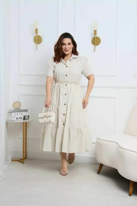 VESTIDO CHEMISE DE LINHO - OFFWITE - comprar online