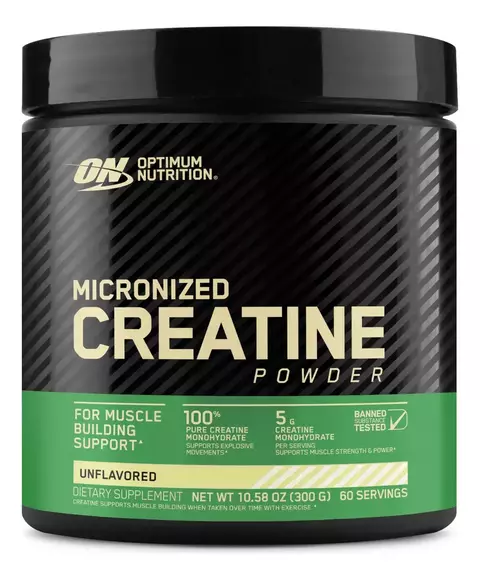 Creatina Micronizada Power ON 60 Porciones 309gr Sin Sabor - comprar online