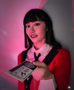 Runa Yomozuki - Kakegurui con haori(chaqueta tradicional japonesa naranja) - tienda online