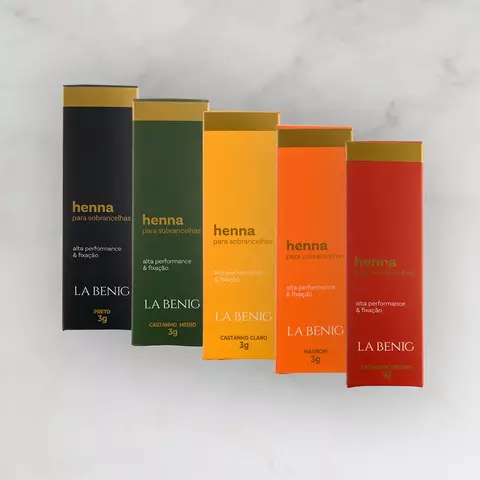 Henna la benig castanho escuro