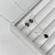 Conjunto de gota simples verde escuro - Prata 925 na internet