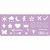 RÉGUA STENCIL FUN COM 4 UNIDADES - TILIBRA - Papelaria Sophia