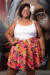 Saia Curta Plus Size Estampa Tucano