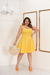 Vestido Plus Size Amarelo