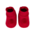 SAPATO DE BEBE POMPOM-VERMELHO LISO-RN