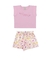 CONJUNTO FEMININO CAMISETA MEIA MALHA SHORT MALHA NIKKO 46799 - loja online