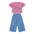 CONJUNTO MENINA MEIA MALHA E COTTON JEANS 56926