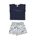 CONJUNTO FEMININO CAMISETA MEIA MALHA SHORT MALHA NIKKO 46799 - comprar online