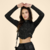 JAQUETA CROPPED MENINA MALHA CANELADA JET TAM 12A16 63449