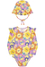 CONJUNTO MODA PRAIA MAIO CHAPEU TCHIBUM P-M-G 53658 - comprar online
