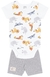 CONJUNTO BEBÊS BODY MEIA MALHA BERMUDA GORGURÃO 43686