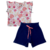 CONJUNTO MENINA CROPPED E SHORTS RIBANA 50748 - ALEKA KIDS