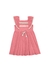 VESTIDO INFANTIL MEIA MALHA PENTEADA 1-2-3 ALAKAZOO 46588 - loja online