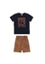 CONJUNTO MENINOS CAMISETA MEIA MALHA SHORT MOLETOM19294 - comprar online