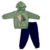 CONJUNTO MENINO MOLETOM C/ ZIPER E CAPUZ URSO P-M 233