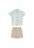 CONJUNTO MENINOS CAMISA MEIA MALHA SHORT ECOTEX 44952 - ALEKA KIDS