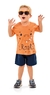 CONJUNTO MENINOS CAMISETA MEIA MALHA BERMUDA MOLETINHO 1-3 ANOS 43721 na internet