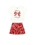 CONJUNTO FEMININAS CAMISETA E SAIA MEIA MALHA 19327 - ALEKA KIDS