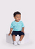 CONJUNTO MENINOS CAMISETA MEIA MALHA SHORT MOLETOM 45352