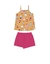 CONJUNTO FEMININO BLUSA MEIA MALHA SHORTS MOLETOM 19320