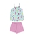 CONJUNTO FEMININO BLUSA MEIA MALHA SHORTS MOLETOM 19320 - comprar online