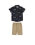 CONJUNTO MENINOS CAMISA EM MEIA MALHA E SHORTS SARJA 4-10 ANOS 44040 - ALEKA KIDS