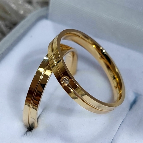 Par de Alianças - Noivado Cód:44