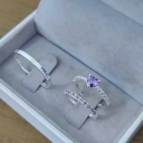 Par de Alianças Prata 950 - Cód:34