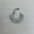 Argola Titânio PVD Gold com Zircônia - loja online