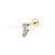 Piercing Labret Aço Cirúrgico Trio Zircônia - comprar online