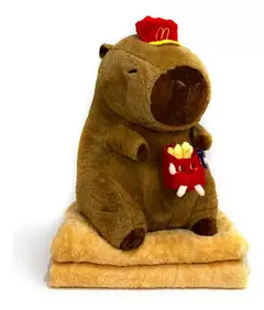 CAPIBARA 3en1 MANTA ALMOHADA Y PELUCHE
