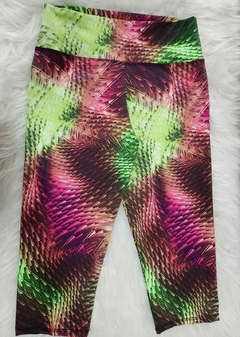 Calça Capri Estampada - Linda Li Moda Fitness