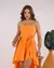 Strapless Midi / Long Dress - Orange - Lorvenne