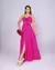 Vestido longo tomara que caia rosa pink - comprar online