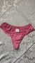 Calcinha rosa fio duplo