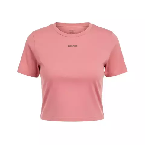 REMERA DAMA TOPPER GTW SLIM CROP ROSA - comprar online