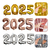Bexiga Balão Metalizado Personalizado Ano 2025 Grande Cor Prateado - comprar online