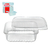 Pote Retangular com Tampa 350ml pct 24 um Prafesta - comprar online