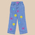 Calça Infantil Meninas Wide Leg Jeans Feminina Personagem Estilosa Barra Larga Criança Juvenil(Borboletas,12) - loja online
