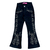Calça Sortida Aleatória Country Boiadeira Infantil Flare Preta Estilosa Strass Rodeio Brilho Menina - Brink Link - Maior Atacadista de Jeans Infantil do Brasil
