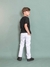 Calça Jeans Masculina Branca Infantil Para Menino 4 a 16 Anos Confortável - comprar online