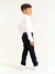 Calça Preta Jeans Infantil Masculina 2 a 16 Casual Slim Fit Básica Lisa - comprar online