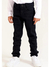Calça Preta Jeans Infantil Masculina 2 a 16 Casual Slim Fit Básica Lisa - loja online